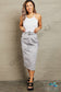 Professional Poise Buckled Midi Skirt Skirts