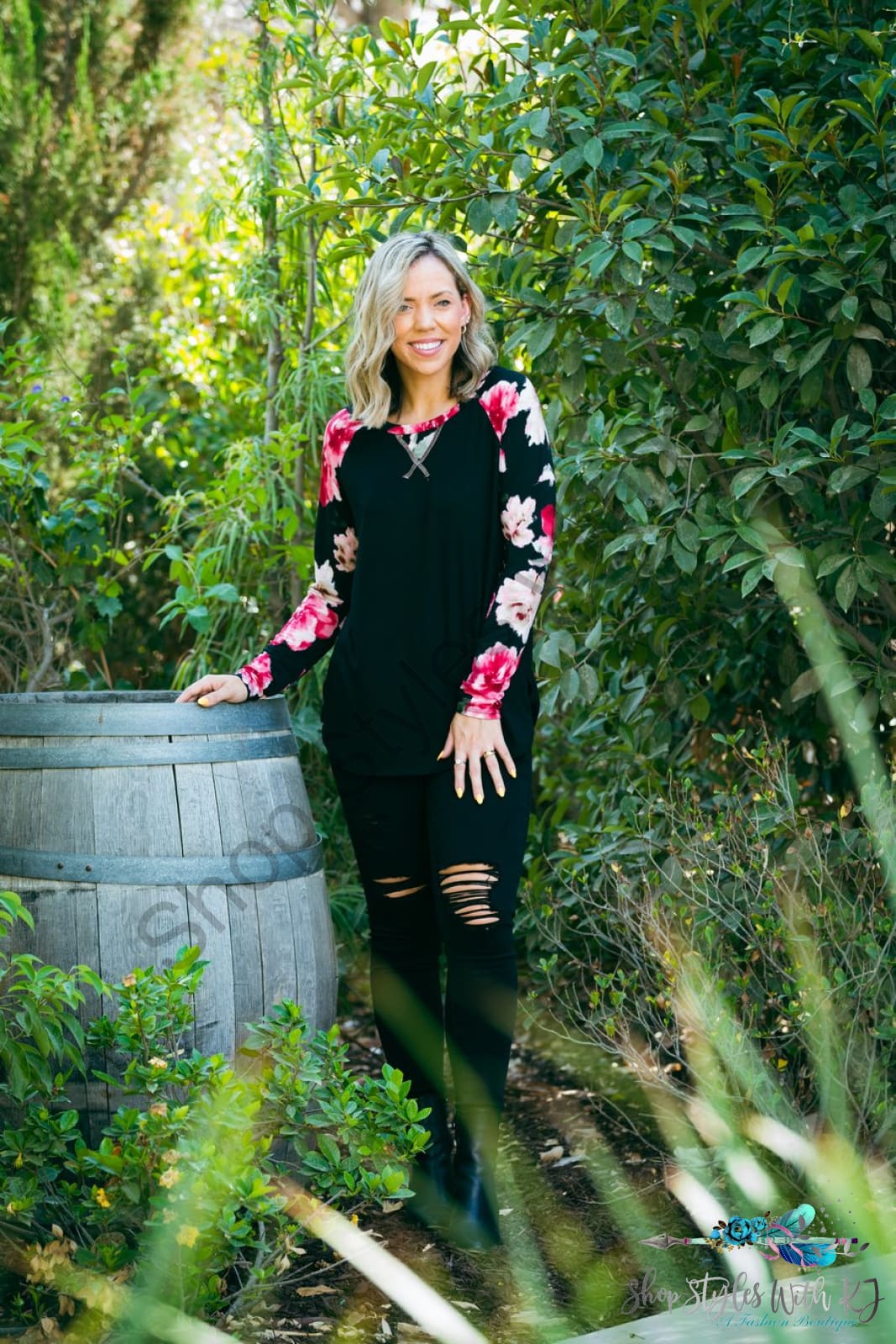 Shes A Wildflower Raglan - Size M