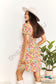 Double Take Smocked Sweetheart Neck Flounce Sleeve Mini Dress