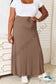 Double Take Full Size Soft Rayon Drawstring Waist Maxi Skirt Skirts