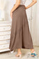 Double Take Full Size Soft Rayon Drawstring Waist Maxi Skirt Skirts