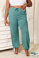 Soft Rayon Drawstring Waist Pants With Pockets