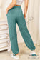 Soft Rayon Drawstring Waist Pants With Pockets