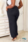 Soft Rayon Drawstring Waist Pants With Pockets