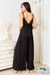 Double Take Full Size Soft Rayon Spaghetti Strap Tied Wide Leg Jumpsuit Jumpsuits & Rompers