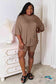 Basic Bae Full Size Soft Rayon Three-Quarter Sleeve Top And Shorts Set