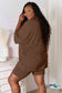 Basic Bae Full Size Soft Rayon Three-Quarter Sleeve Top And Shorts Set