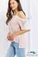Something Simple Cold Shoulder Tee Shirts & Tops