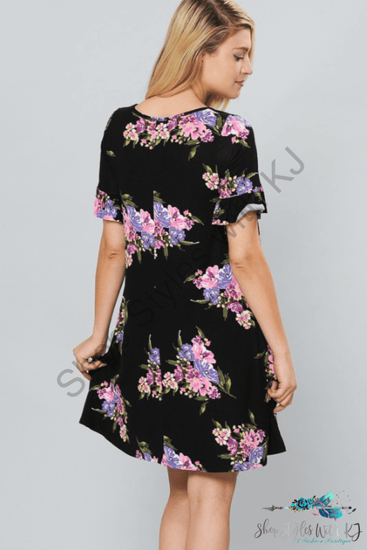 Spring Blooms Swing Dress - Size Small