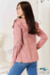 Square Neck Ruffle Shoulder Long Sleeve T-Shirt Shirts & Tops