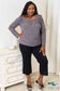 Square Neck Ruffle Shoulder Long Sleeve T-Shirt Shirts & Tops