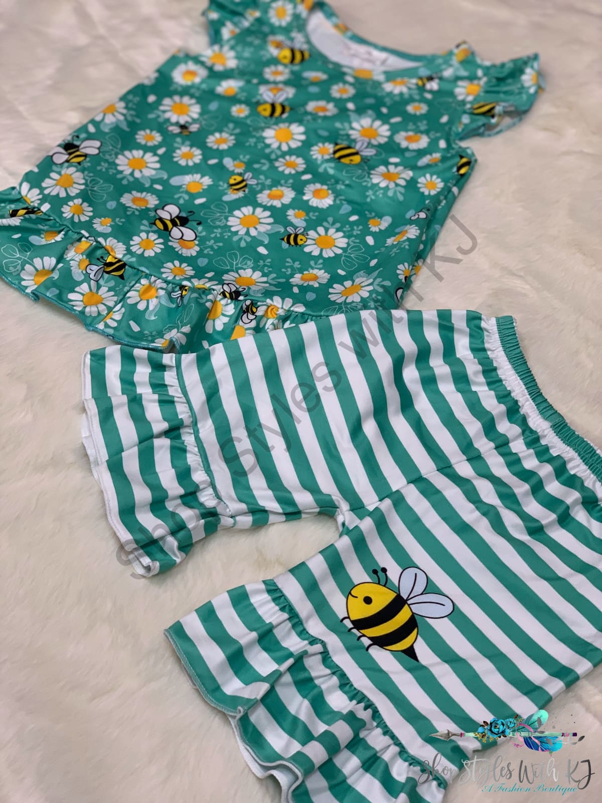 Sweeter Than Honey 2Pc Short Set Kids