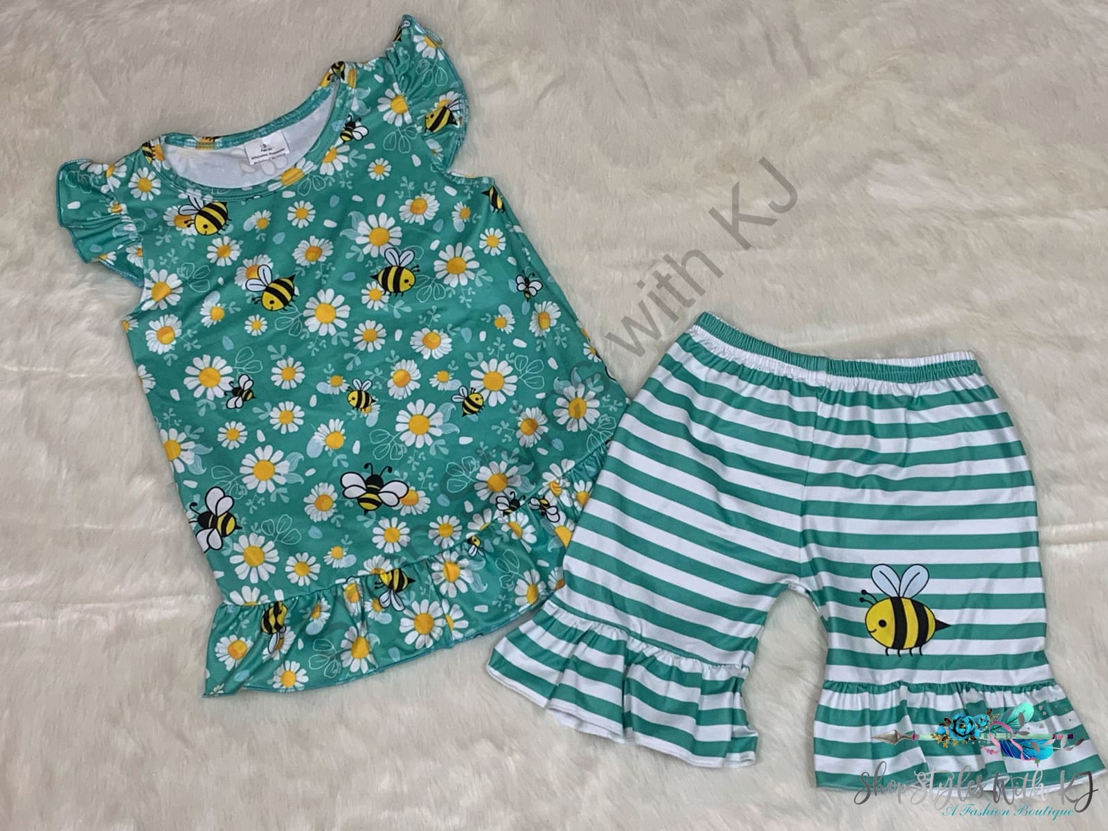Sweeter Than Honey 2Pc Short Set Kids