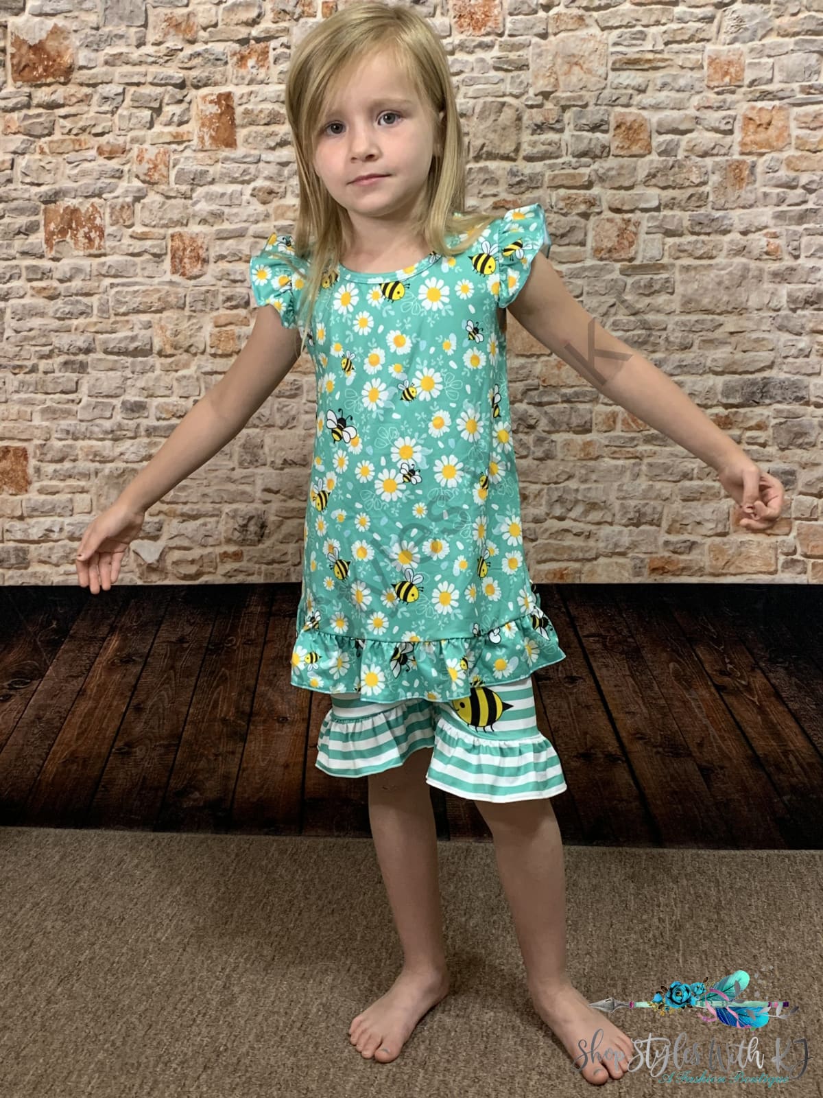 Sweeter Than Honey 2Pc Short Set Kids