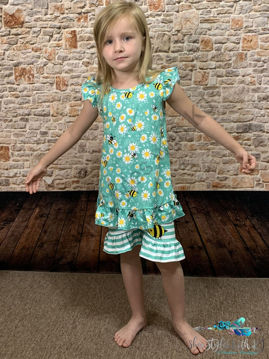 Sweeter Than Honey 2Pc Short Set Kids