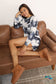 Double Take Tie-Dye Round Neck Top And Shorts Lounge Set