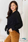 Waffle-Knit Collared Neck Dropped Shoulder Shirt Shirts & Tops