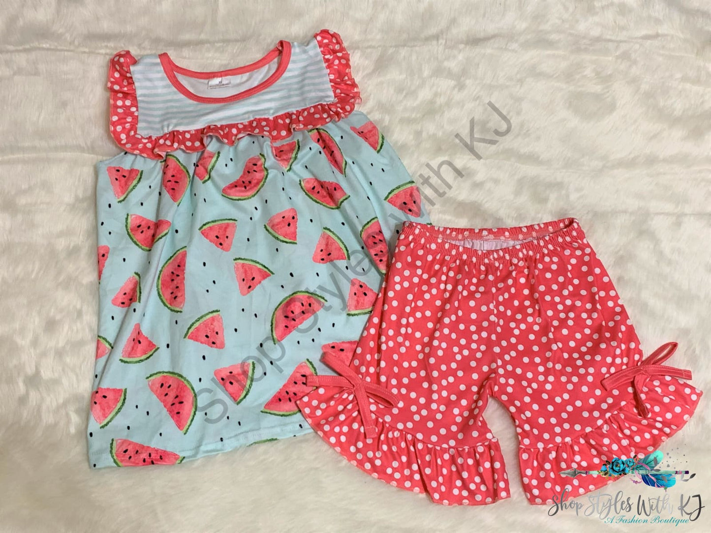 Wanna Be A Melon-Aire 2Pc Short Set Kids