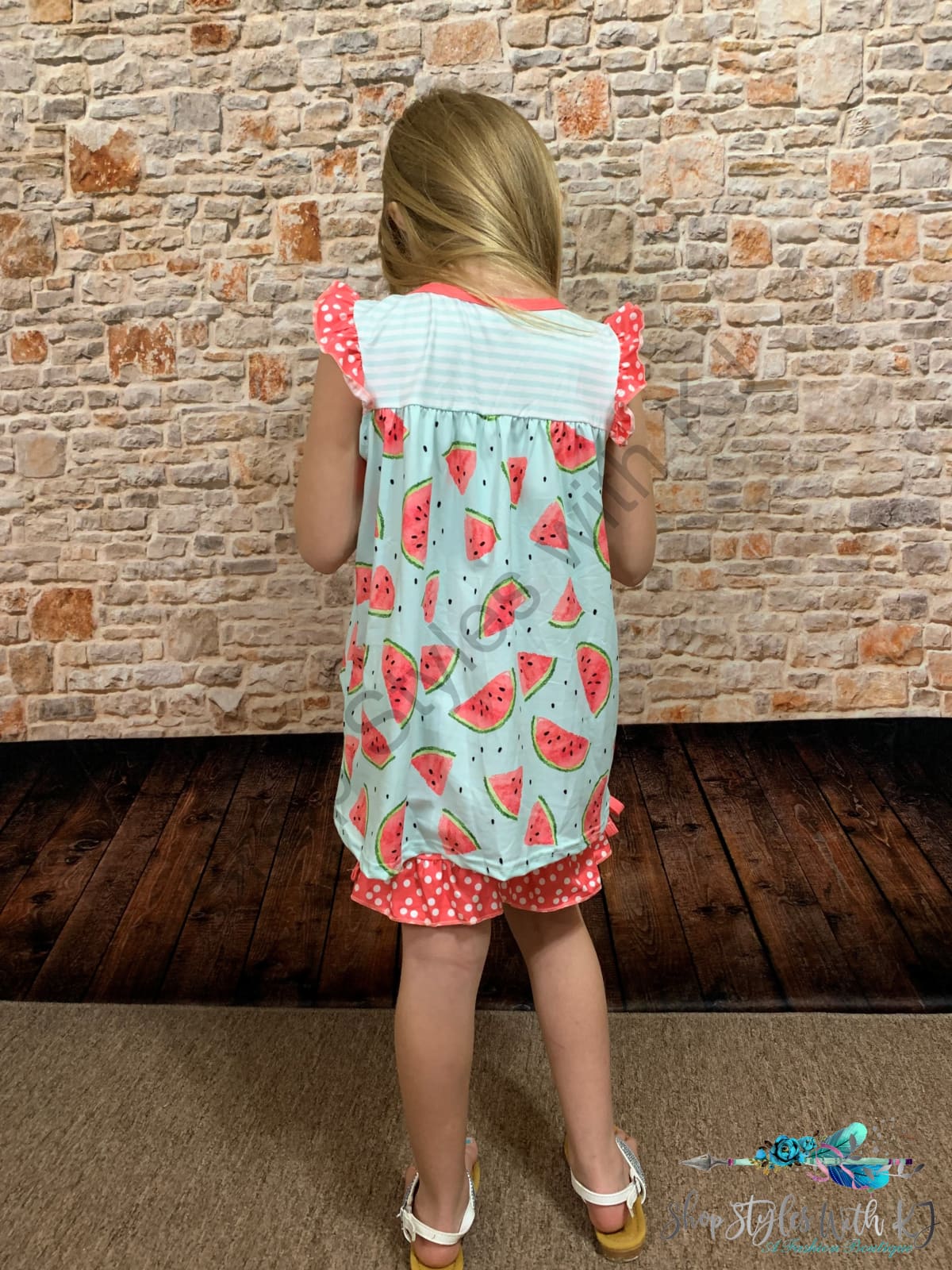 Wanna Be A Melon-Aire 2Pc Short Set Kids