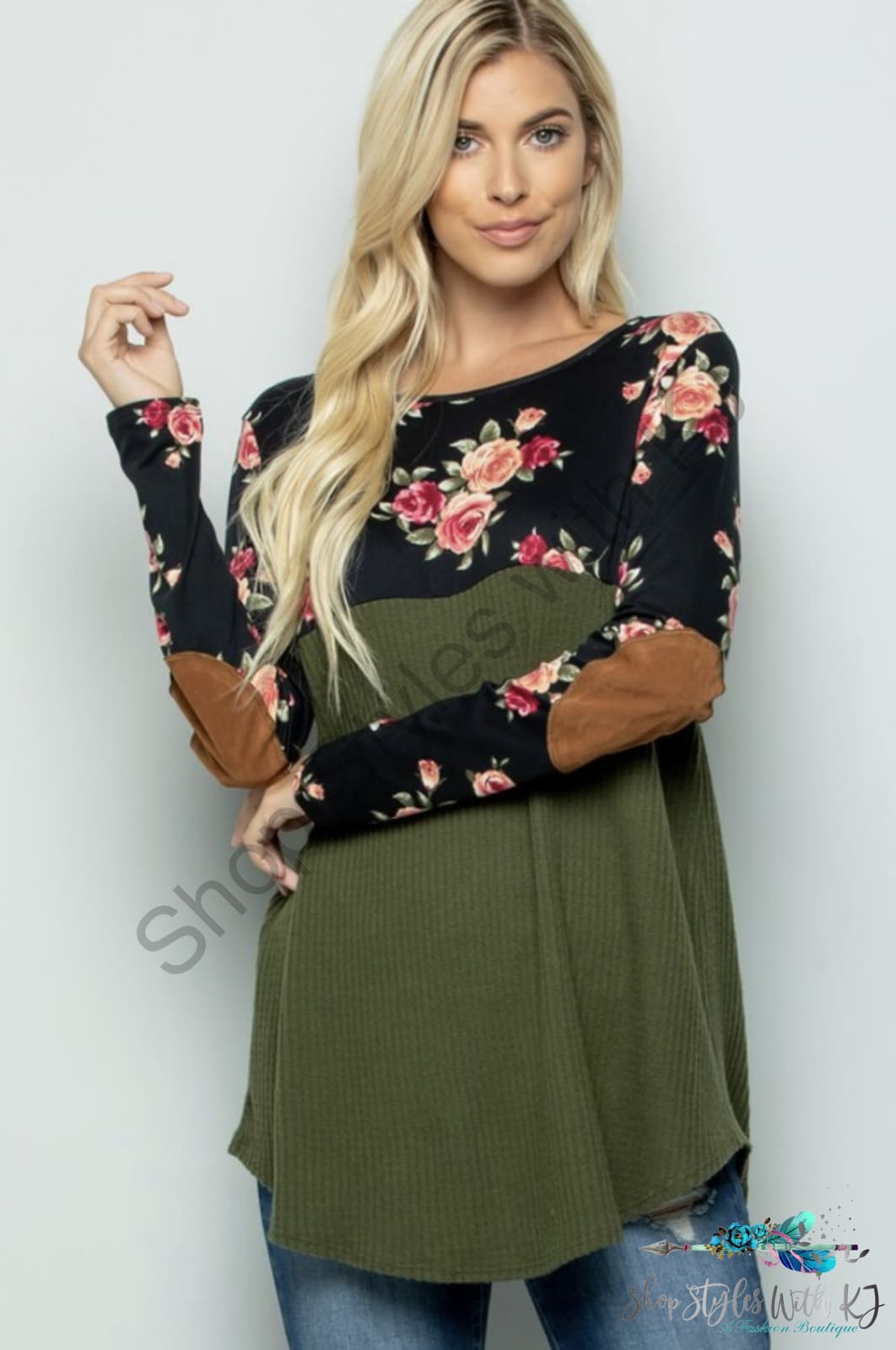 Winter Gardens Long Sleeve Top - Size S