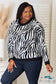 Heimish Full Size Zebra Print Sweater Sweaters & Cardigans