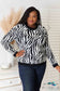 Heimish Full Size Zebra Print Sweater Sweaters & Cardigans
