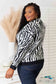Heimish Full Size Zebra Print Sweater Sweaters & Cardigans