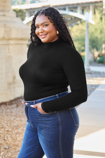 Mock Neck Long Sleeve Bodysuit