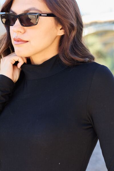Mock Neck Long Sleeve Bodysuit
