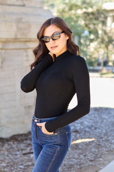 Mock Neck Long Sleeve Bodysuit
