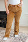 Judy Blue Mid Rise Bootcut Corduroy Pants in Camel