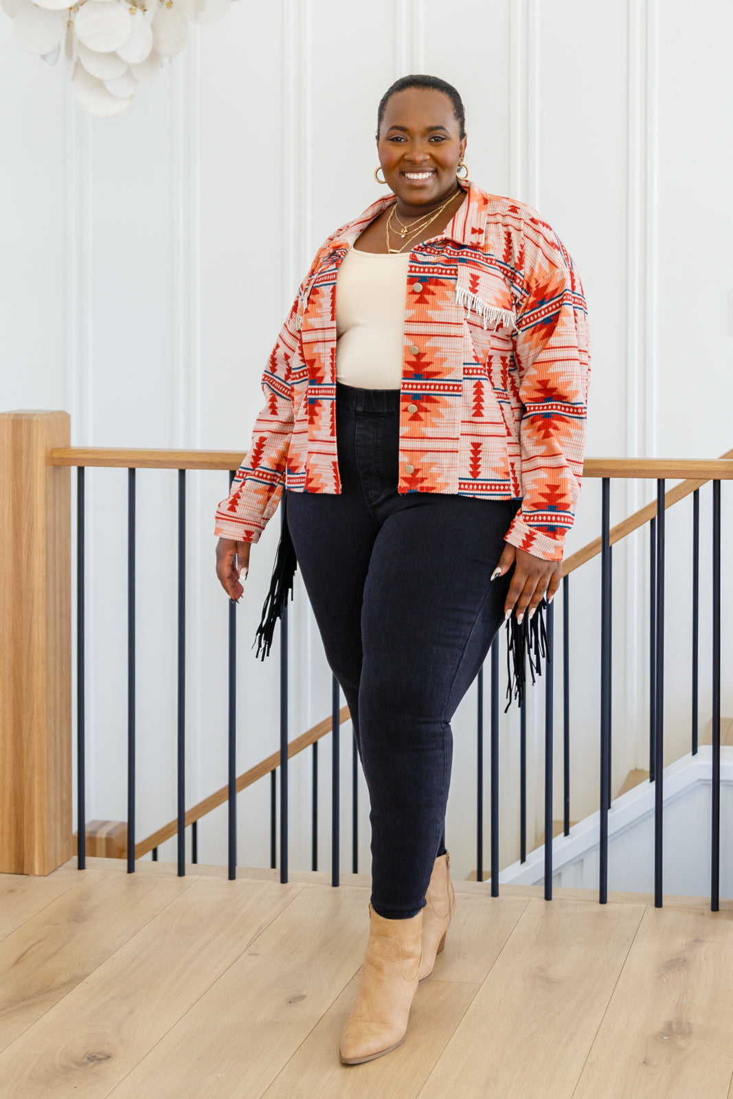 Judy Blue Side Fringe Mid Rise Skinny Jeggings In Black