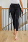 Judy Blue Side Fringe Mid Rise Skinny Jeggings In Black