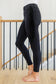 Judy Blue Side Fringe Mid Rise Skinny Jeggings In Black