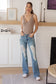 Judy Blue High Rise Heavy Destroy Flare Jeans