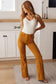 Judy Blue High Rise Tummy Control Flare Jeans in Marigold