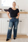 Judy Blue High Rise 90's Straight Jeans in Dark Wash