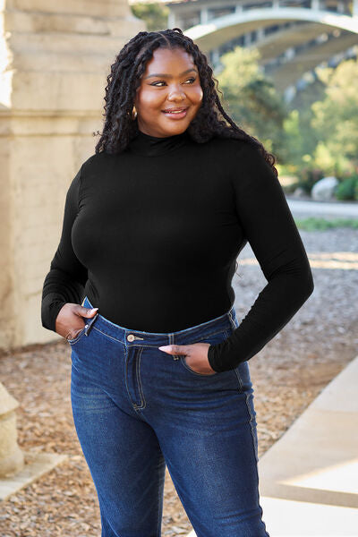 Mock Neck Long Sleeve Bodysuit
