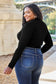 Mock Neck Long Sleeve Bodysuit