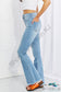 Jess High Rise Button Flare Jeans Pants