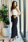 Marvelous In Manhattan One-Shoulder Jumpsuit White/Black Jumpsuits & Rompers