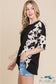 Rodeo Love Ribbed Animal Contrast Tee Shirts & Tops
