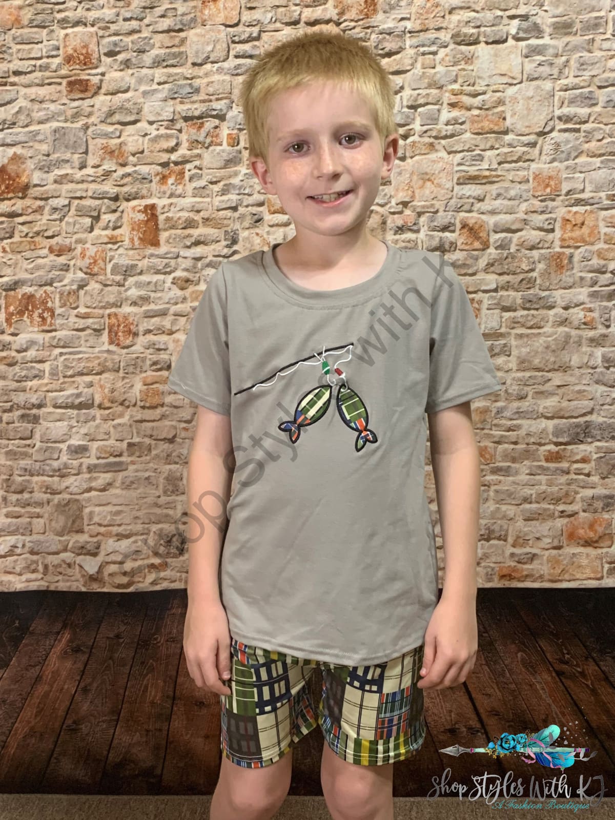 Seems A Bit Fishy 2Pc Short Set Kids