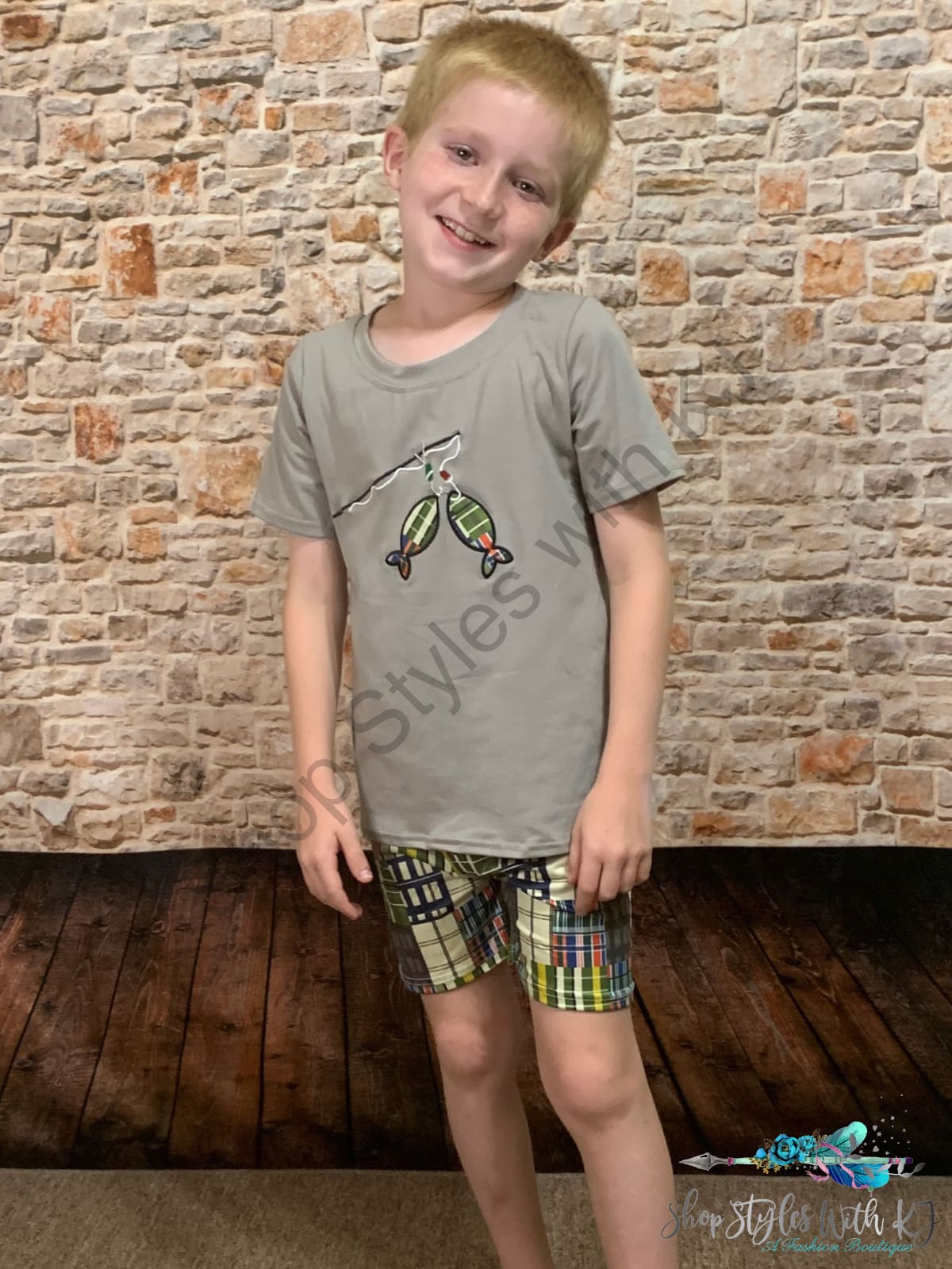 Seems A Bit Fishy 2Pc Short Set Kids